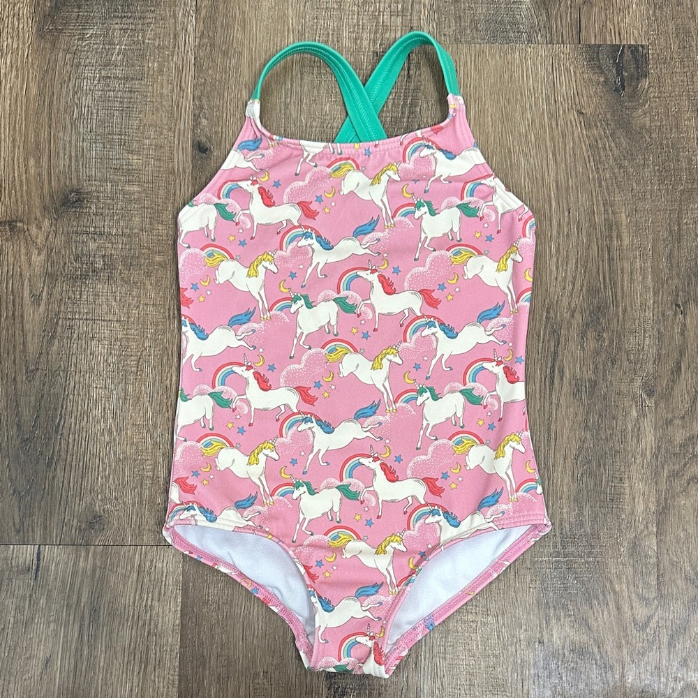 Mini Boden,Unicorn Print Kids Swimwear